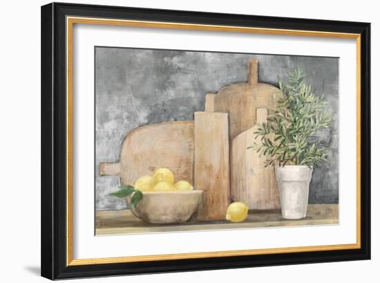 Rustic Kitchen Gray-Julia Purinton-Framed Art Print