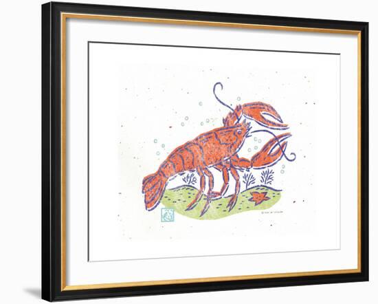 Rustic Lobster-Sudi Mccollum-Framed Art Print