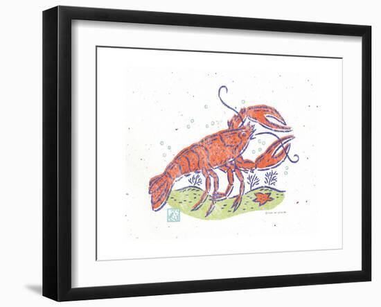 Rustic Lobster-Sudi Mccollum-Framed Art Print