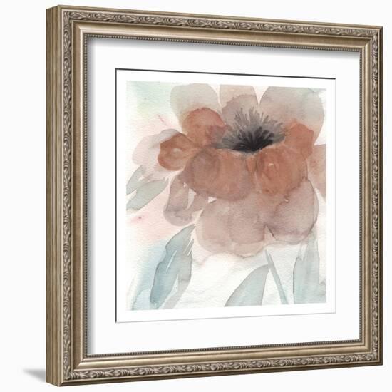 Rustic Peony I-Beverly Dyer-Framed Art Print