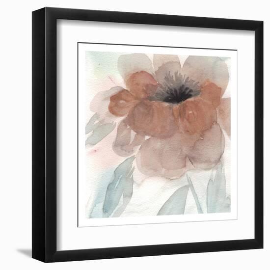 Rustic Peony I-Beverly Dyer-Framed Art Print