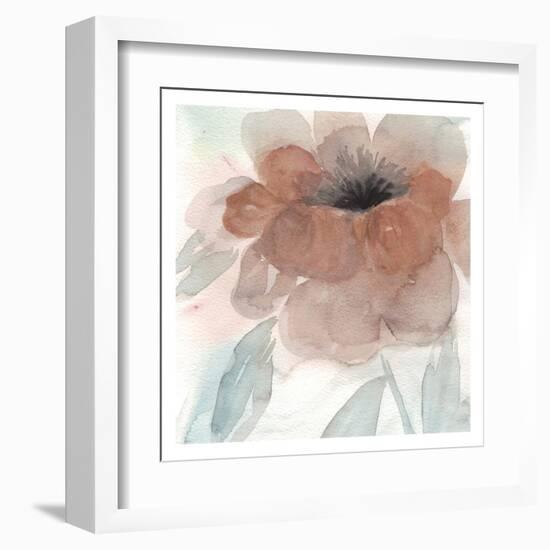 Rustic Peony I-Beverly Dyer-Framed Art Print