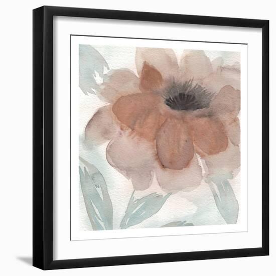 Rustic Peony II-Beverly Dyer-Framed Art Print