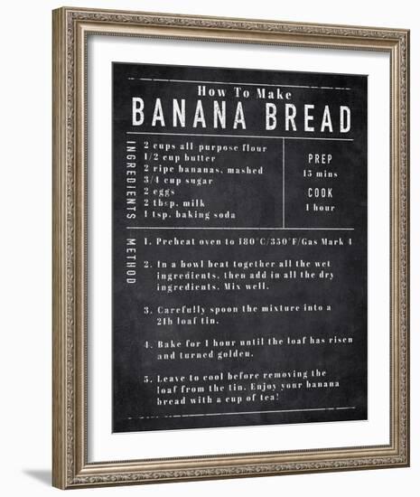 Rustic Recipe - Banana Bread-Tom Frazier-Framed Giclee Print