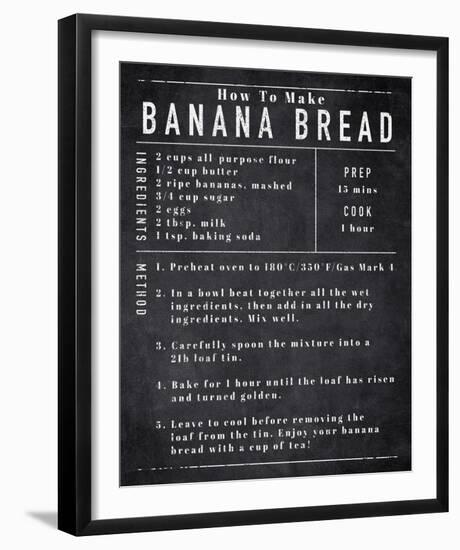 Rustic Recipe - Banana Bread-Tom Frazier-Framed Giclee Print