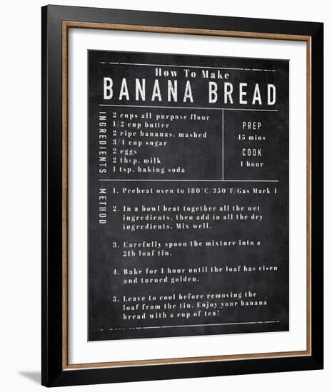 Rustic Recipe - Banana Bread-Tom Frazier-Framed Giclee Print