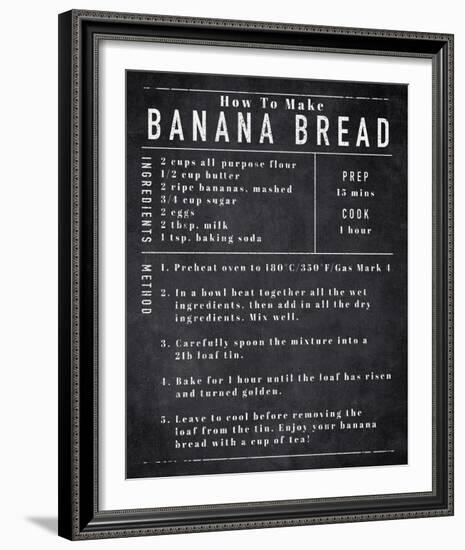 Rustic Recipe - Banana Bread-Tom Frazier-Framed Giclee Print