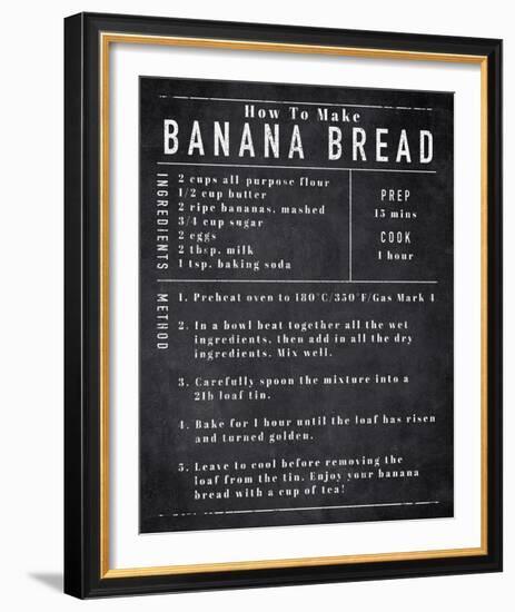 Rustic Recipe - Banana Bread-Tom Frazier-Framed Giclee Print