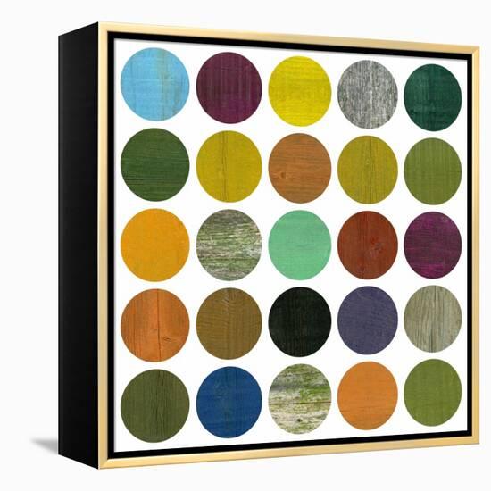 Rustic Rounds 4.0-Michelle Calkins-Framed Stretched Canvas