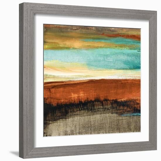 Rustic Sea Square I-Lanie Loreth-Framed Art Print