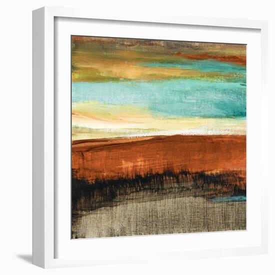 Rustic Sea Square I-Lanie Loreth-Framed Art Print