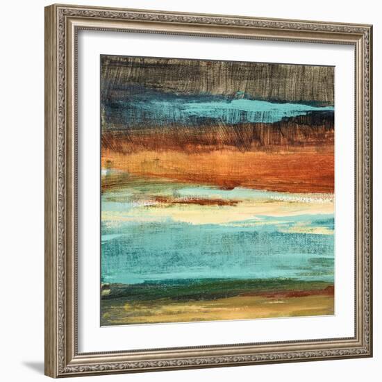 Rustic Sea Square II-Lanie Loreth-Framed Art Print