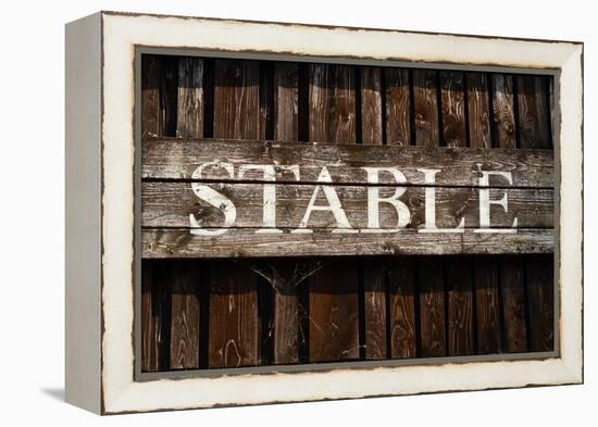 Rustic Stable Sign-Mr Doomits-Framed Premier Image Canvas