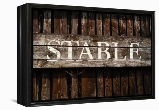 Rustic Stable Sign-Mr Doomits-Framed Premier Image Canvas