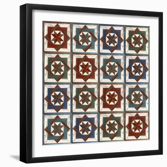 Rustic Star Wood Barn Quilt F-Jean Plout-Framed Giclee Print