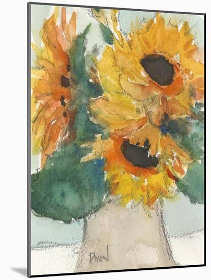 Rustic Sunflowers I-Samuel Dixon-Mounted Art Print