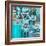 Rustic Teal Collage-Gail Peck-Framed Photo