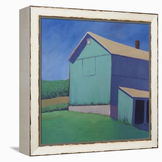 Rustic Teal-Carol Young-Framed Stretched Canvas