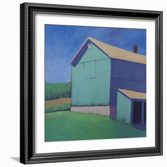 Rustic Teal-Carol Young-Framed Premium Giclee Print