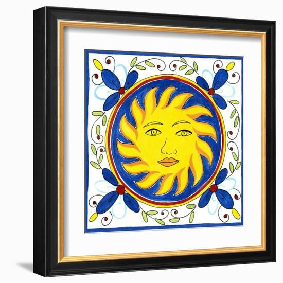 Rustic Tile I-Chariklia Zarris-Framed Art Print