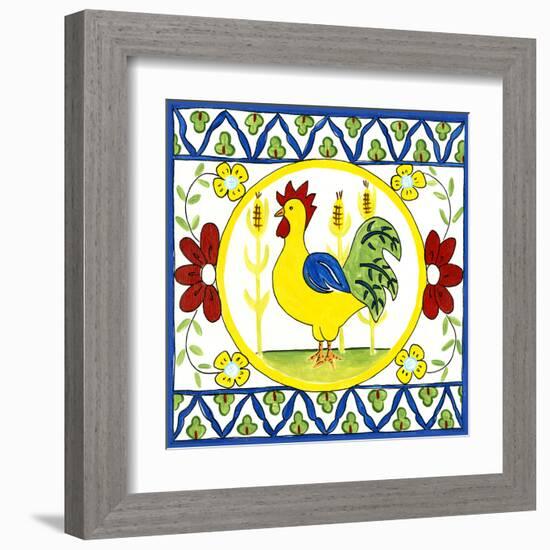 Rustic Tile V-Chariklia Zarris-Framed Art Print