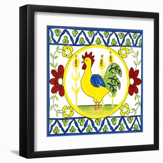 Rustic Tile V-Chariklia Zarris-Framed Art Print