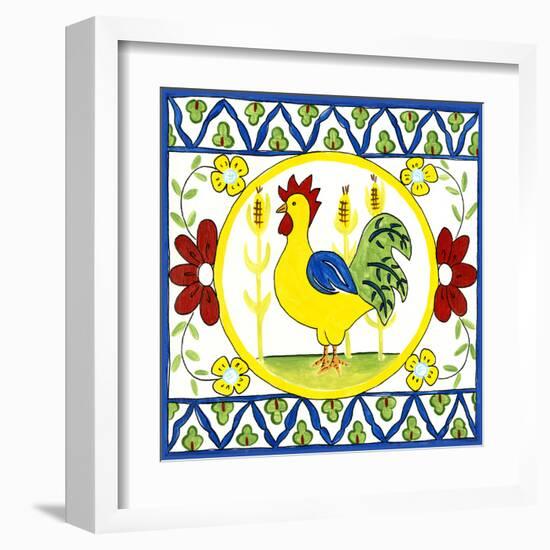 Rustic Tile V-Chariklia Zarris-Framed Art Print