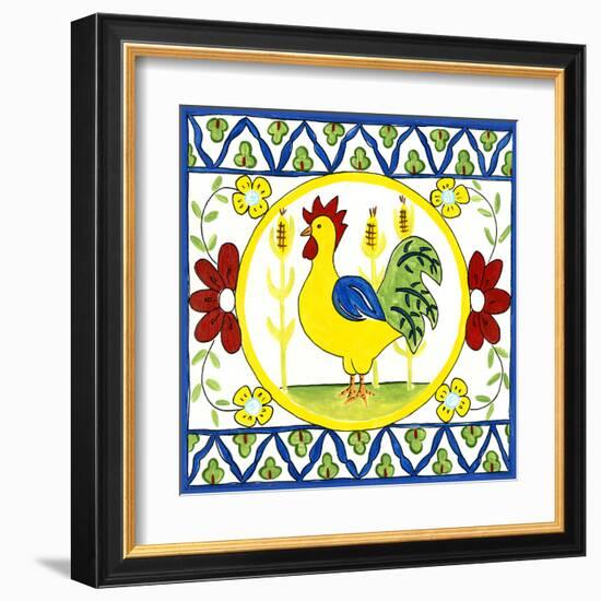 Rustic Tile V-Chariklia Zarris-Framed Art Print