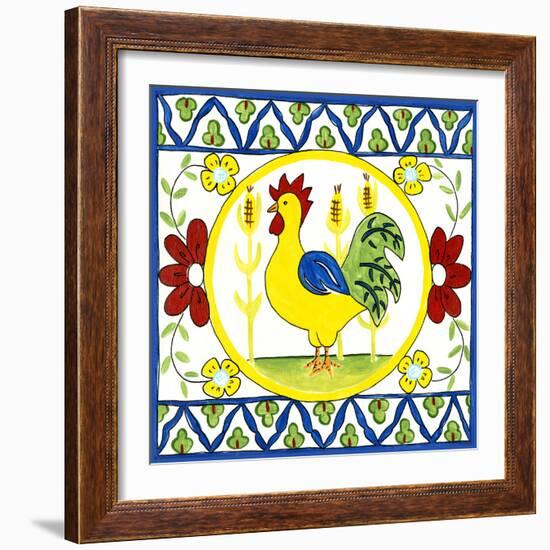 Rustic Tile V-Chariklia Zarris-Framed Art Print