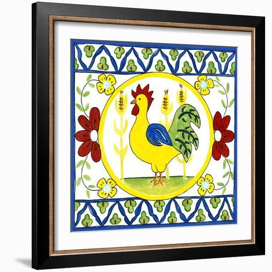 Rustic Tile V-Chariklia Zarris-Framed Art Print