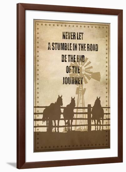 Rustic Type - Never-Tania Bello-Framed Giclee Print