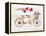 Rustic Valentine Bicycle-Kathleen Parr McKenna-Framed Stretched Canvas