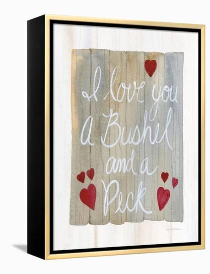 Rustic Valentine Bushel and a Peck-Kathleen Parr McKenna-Framed Stretched Canvas