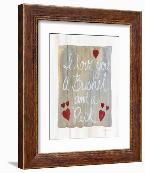 Rustic Valentine Bushel and a Peck-Kathleen Parr McKenna-Framed Premium Giclee Print