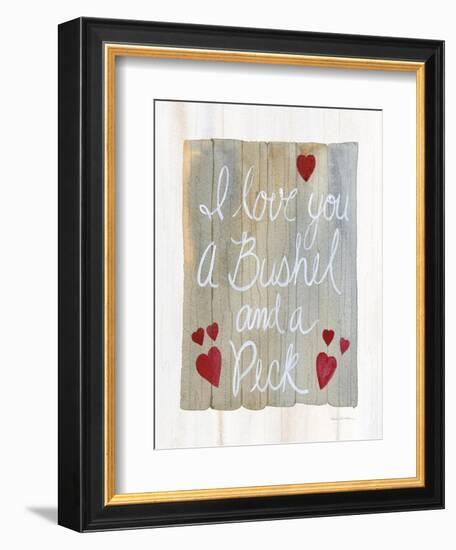 Rustic Valentine Bushel and a Peck-Kathleen Parr McKenna-Framed Premium Giclee Print