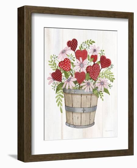 Rustic Valentine Bushel Basket-Kathleen Parr McKenna-Framed Premium Giclee Print