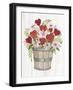 Rustic Valentine Bushel Basket-Kathleen Parr McKenna-Framed Art Print