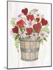 Rustic Valentine Bushel Basket-Kathleen Parr McKenna-Mounted Art Print