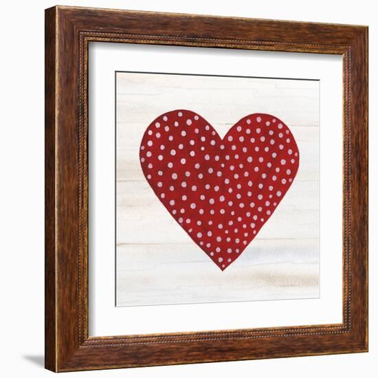 Rustic Valentine Heart I-Kathleen Parr McKenna-Framed Art Print