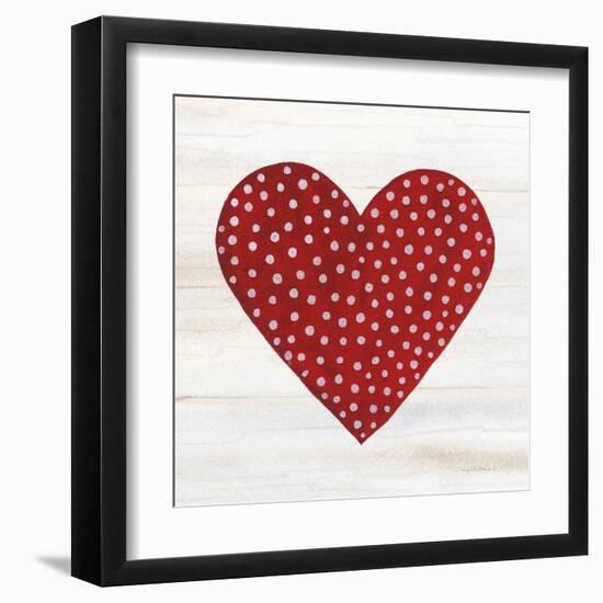 Rustic Valentine Heart I-Kathleen Parr McKenna-Framed Art Print