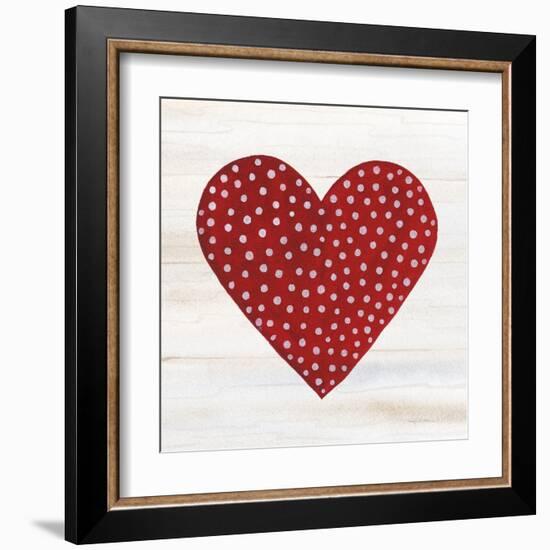 Rustic Valentine Heart I-Kathleen Parr McKenna-Framed Art Print