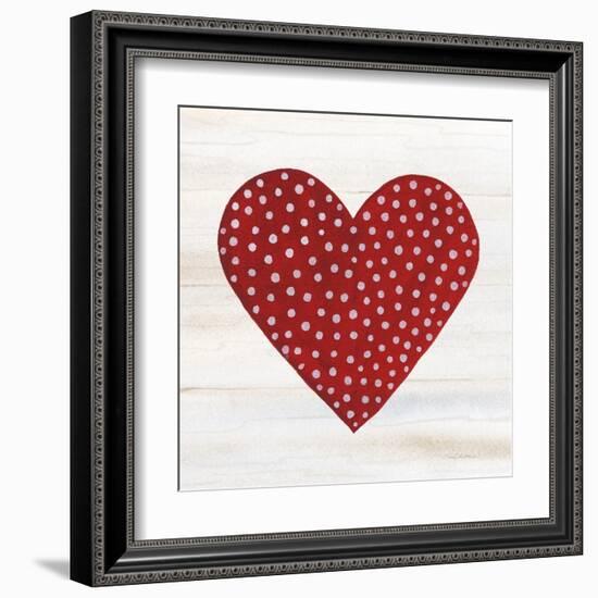 Rustic Valentine Heart I-Kathleen Parr McKenna-Framed Art Print