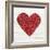 Rustic Valentine Heart I-Kathleen Parr McKenna-Framed Art Print