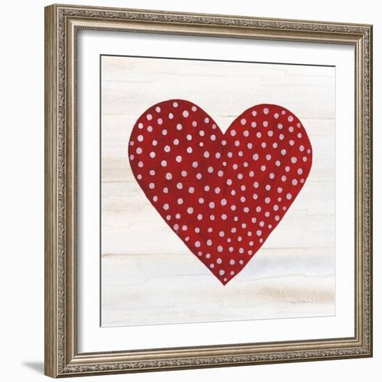 Rustic Valentine Heart I-Kathleen Parr McKenna-Framed Art Print