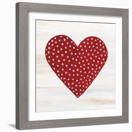 Rustic Valentine Heart I-Kathleen Parr McKenna-Framed Art Print