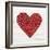 Rustic Valentine Heart I-Kathleen Parr McKenna-Framed Art Print