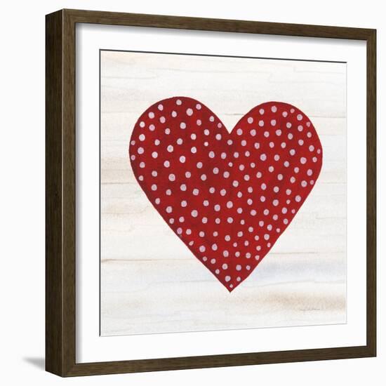 Rustic Valentine Heart I-Kathleen Parr McKenna-Framed Art Print