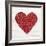 Rustic Valentine Heart I-Kathleen Parr McKenna-Framed Art Print