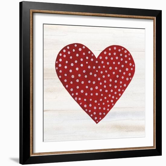 Rustic Valentine Heart I-Kathleen Parr McKenna-Framed Art Print