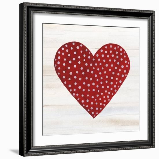 Rustic Valentine Heart I-Kathleen Parr McKenna-Framed Art Print